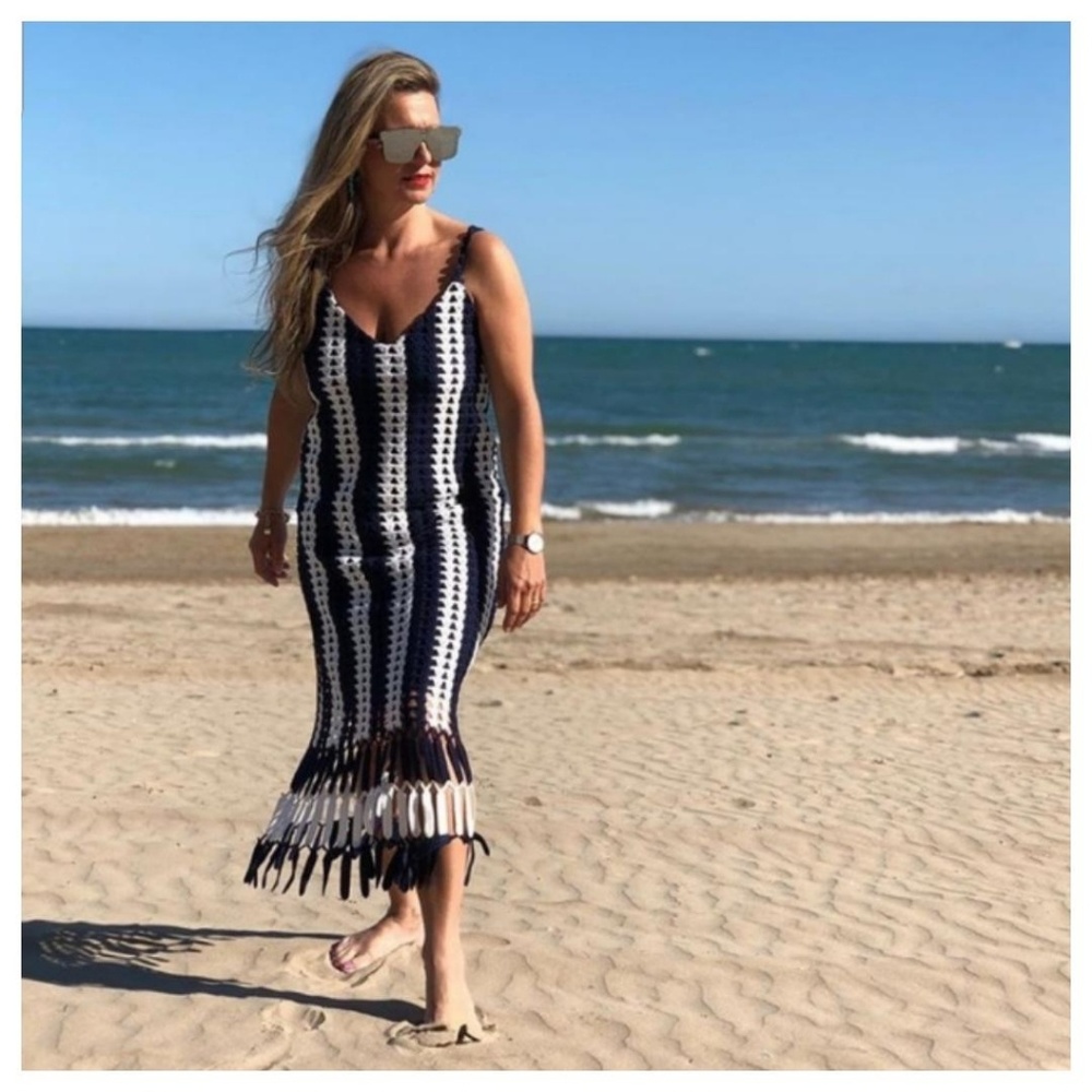 Zara striped crocheted dress - Picture 7 of 10